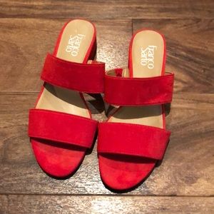 Franco Sarto Silas Red Orange Sandal